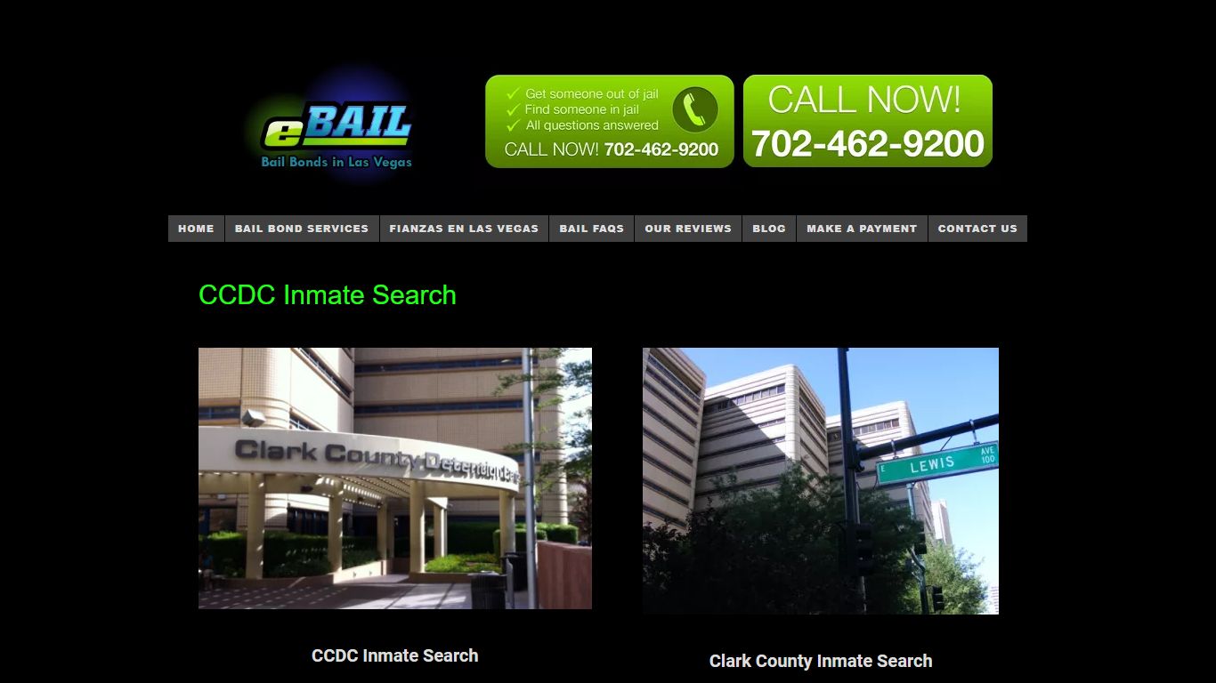 CCDC Inmate Search - eBAIL Cheap Bail Bonds Las Vegas